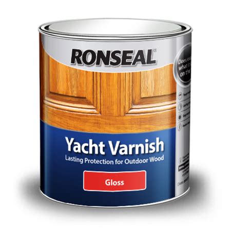 Clear Yacht Varnish In Satin & Gloss | Ronseal