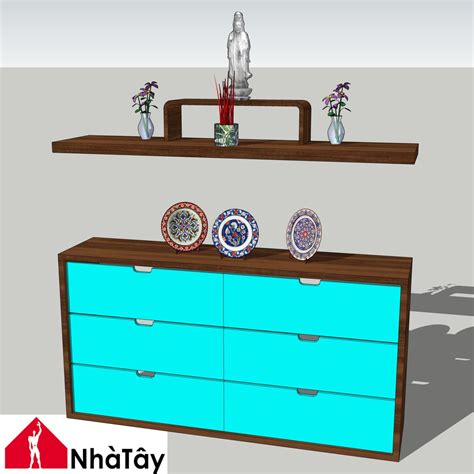 5495. Combo Altar Desk Sketchup Model Free Download