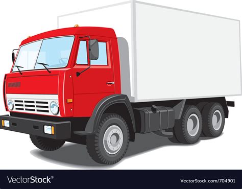 Delivery truck Royalty Free Vector Image - VectorStock