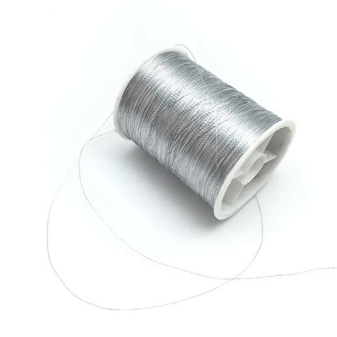 Embroidery Thread Metallic Silver (36m) V1750-in Thread from Home ...