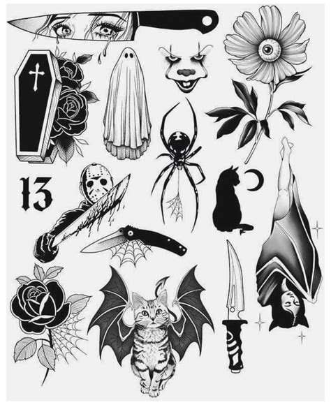 Halloween Tattoos #desenhos #para #tatuagens #retro #desenhosparatatuagensretro Kritzelei Tattoo ...
