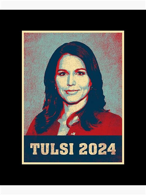 "Tulsi 2024 Tulsi Gabbard For President Vintage Retro" Poster for Sale ...