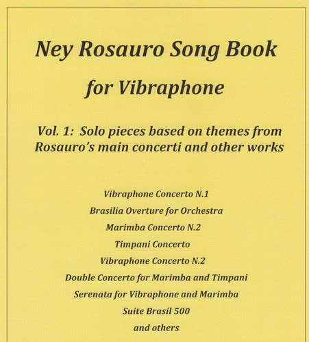 Ney Rosauro Song Book for Vibraphone | MalletWorks Music