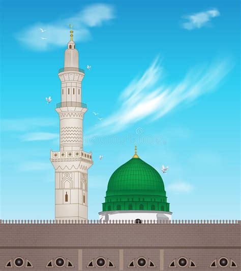 Madina shareef stock vector. Illustration of islamic - 165121000