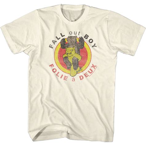 Fall Out Boy Folie A Deux Album Cover Men's T Shirt Rock Band Tour Concert Merch | eBay