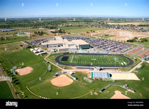 Aerial view of Eagle High School in Eagle Idaho Stock Photo - Alamy