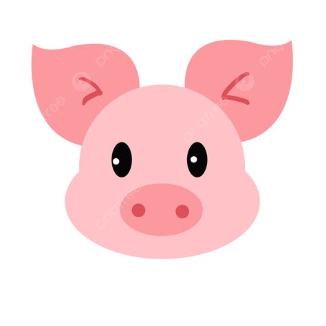 Pig Head PNG Transparent, Cartoon Hand Painted Pig Head, Cartoon, Hand Draw, Piglet PNG Image ...