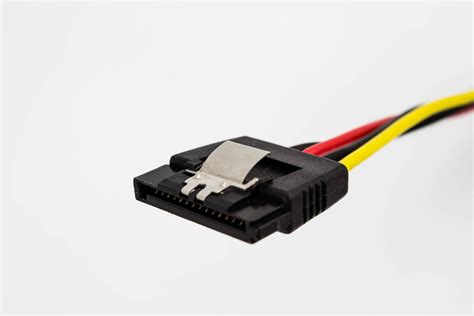 SATA Power Adapter Cable 15p with Latch to AT 4p Male, 8in. - Pactech