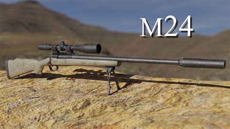 3D model M24 Sniper Rifle PBR VR / AR / low-poly | CGTrader