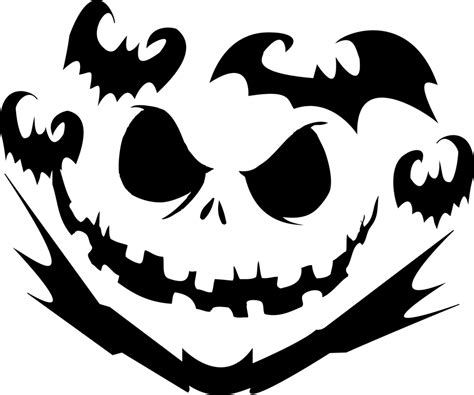 Nightmare Before Christmas: Jack Skellington (Pumpkin Stencil - Pumpkin Pattern - Pumpkin ...