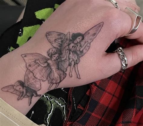 Fairies tattoo on Billie Eilish's hand.