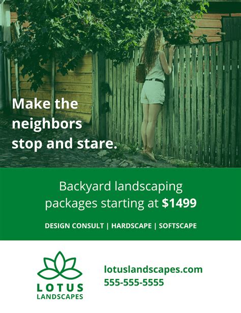 Landscape Company Advertisement Ideas