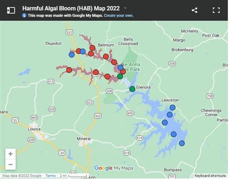 No-swim advisories due to algae blooms still in effect at Lake Anna