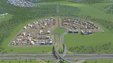 Industrial zone layout... it surprisingly works well : CitiesSkylines | City skylines game, City ...