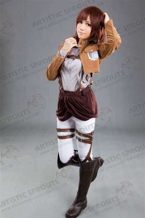 Attack on Titan Shingeki no Kyojin Scouting Legion Sasha Blouse cosplay ...