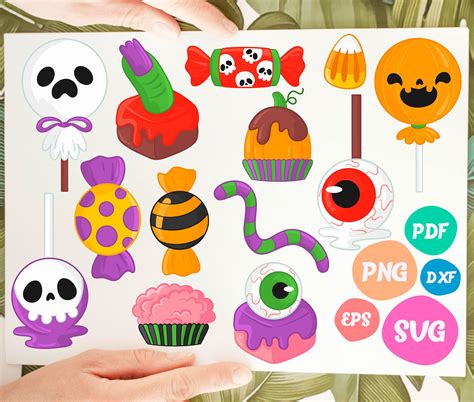 Halloween Candy Svg,candy Svg Bundle,lollipop Svg,sweet Treats Svg,candy Clipart,round Lollipop ...