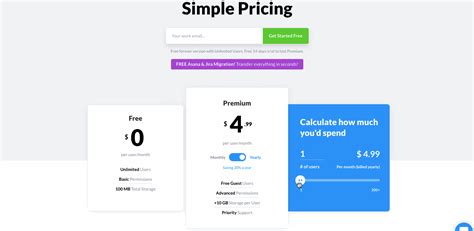 24 beautifully designed pricing page examples | Webflow Blog