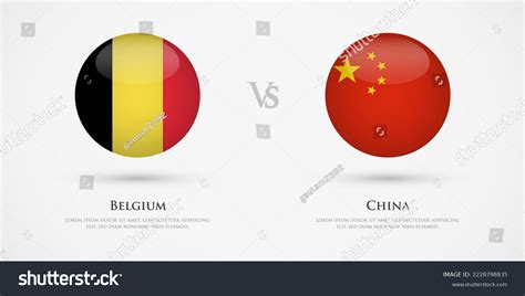 Belgium Vs China Country Flags Template Stock Vector (Royalty Free) 2228798835 | Shutterstock