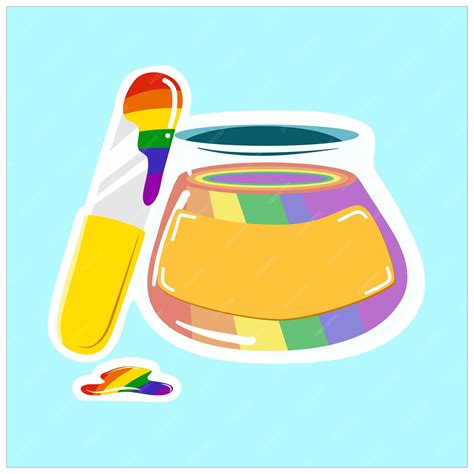 Premium Vector | Illustration lgbt jelly jar sticker