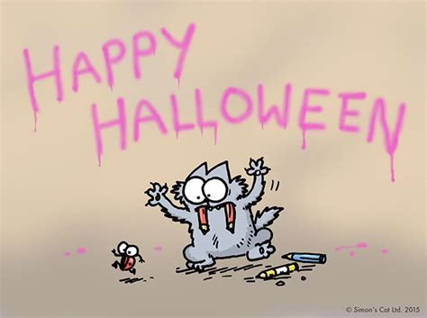 Happy Halloween from Simon's Cat | Simons cat, Simons cat video, Cute ...