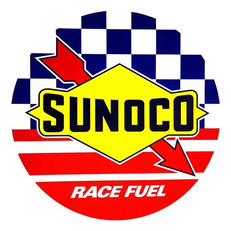 Sunoco Racing Fuel 12" Round Vinyl Decal - Vic's 66