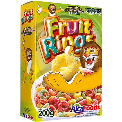 Cereal Matinal Alca Foods Fruit Rings 200g - fortatacadista