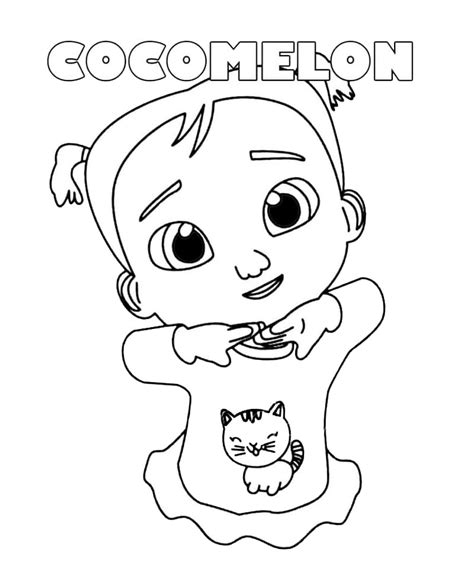 Cocomelon Logo Coloring Page - Free Printable Coloring Pages for Kids