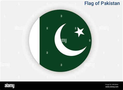 High detailed flag of Pakistan. National Pakistan flag. Asia. 3D illustration Stock Vector Image ...
