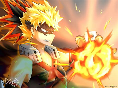 Katsuki Bakugo (Quirk:Explosion) - My Hero Academia HD wallpaper download