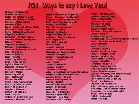 urs friendly: Saying " I LOVE YOU " in different languages of the world