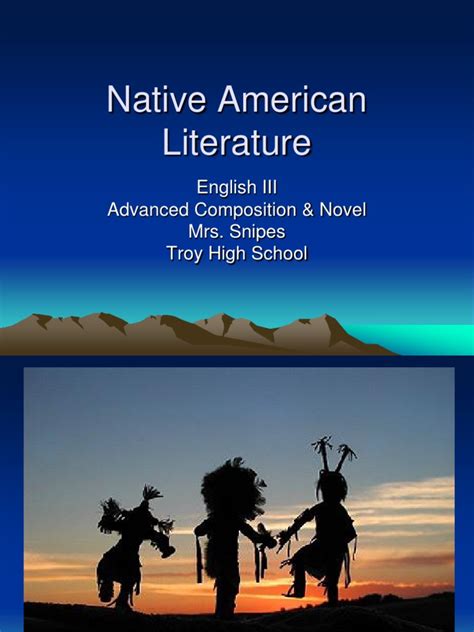 Native American Literature | PDF | Native Americans In The United ...