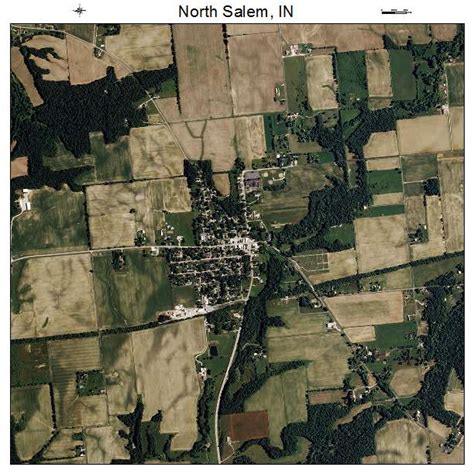 Aerial Photography Map of North Salem, IN Indiana