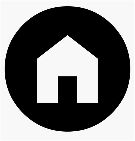 Home Logo Images Black - Home Button Transparent Background, HD Png ...