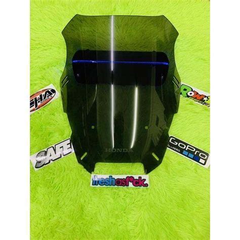 HONDA ADV 150 160 WINDSHIELD NEW DESIGN SMOKE BLACK CLEAR | Lazada PH