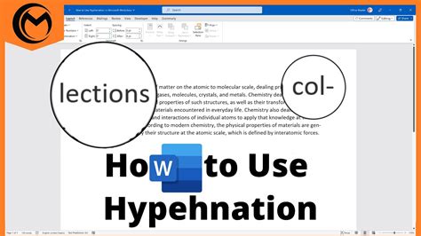 How to Use Hyphenation in Microsoft Word - YouTube