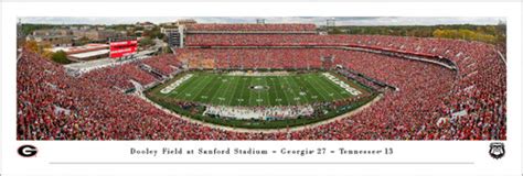 Georgia Bulldogs Football Stadium Panoramic Photo Print