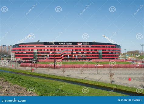 AZ Alkmaar soccer stadium editorial stock photo. Image of green - 21433138