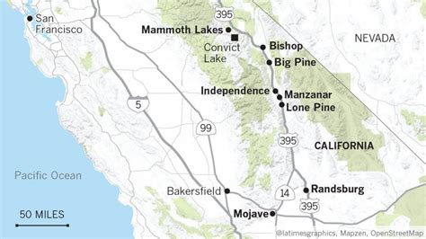 Old Highway 395 Map