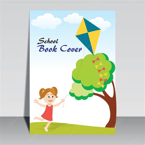 Premium Vector | School book cover design. cartoon background with vector cartoon character ...