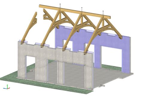 Timber Frame Design: Timber Trusses with Curved Beams