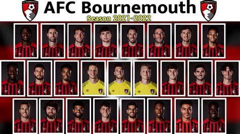 AFC Bournemouth Squad Official 2021-2022 - YouTube