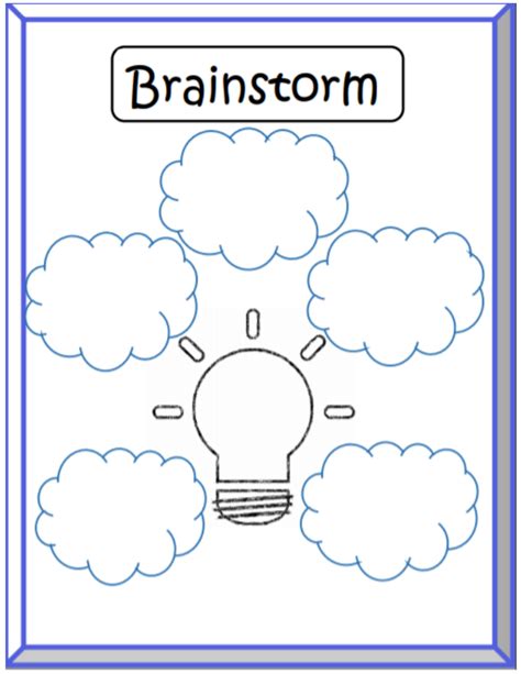 Brainstorm Graphic Organizer | Made By Teachers | Idées de journal, Organisation de papier ...