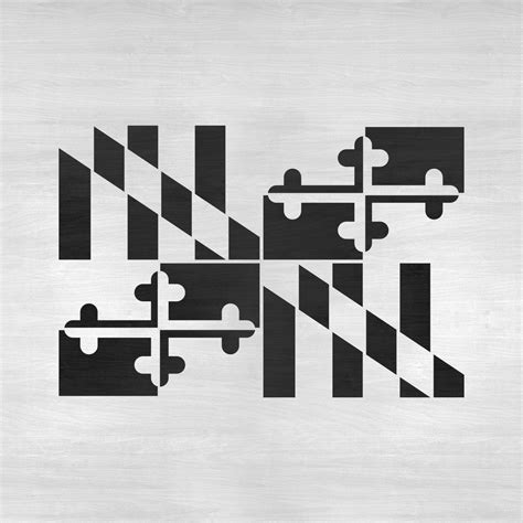 Maryland Flag Stencil | Stencil Revolution