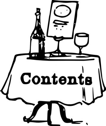 Table Of Contents Clipart - Cliparts.co