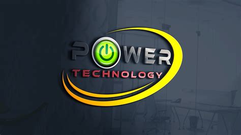 Modern Power and Technology logo design free psd – GraphicsFamily