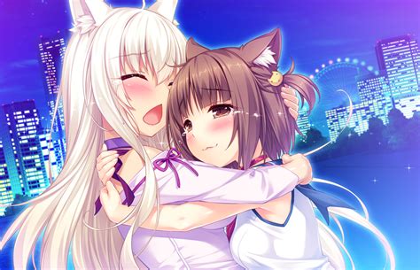 Coconut holding Azuki - Nekopara Sekai by PlanK-69 on DeviantArt