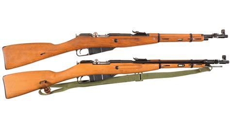 Two Polish M44 Mosin Nagant Bolt Action Carbines | Rock Island Auction