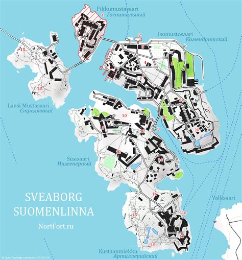 Plan of Sveaborg fortress - Northern Fortress