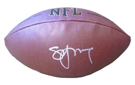 Steve Young Autographed NFL Wilson Composite Football, Proof Photo ...