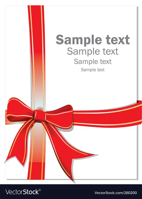 Gift ribbon Royalty Free Vector Image - VectorStock